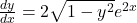 \frac{dy}{dx} = 2 \sqrt{1- y^2} e^{2x}