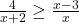 \frac{4}{x+2} \ge \frac{x-3}{x}