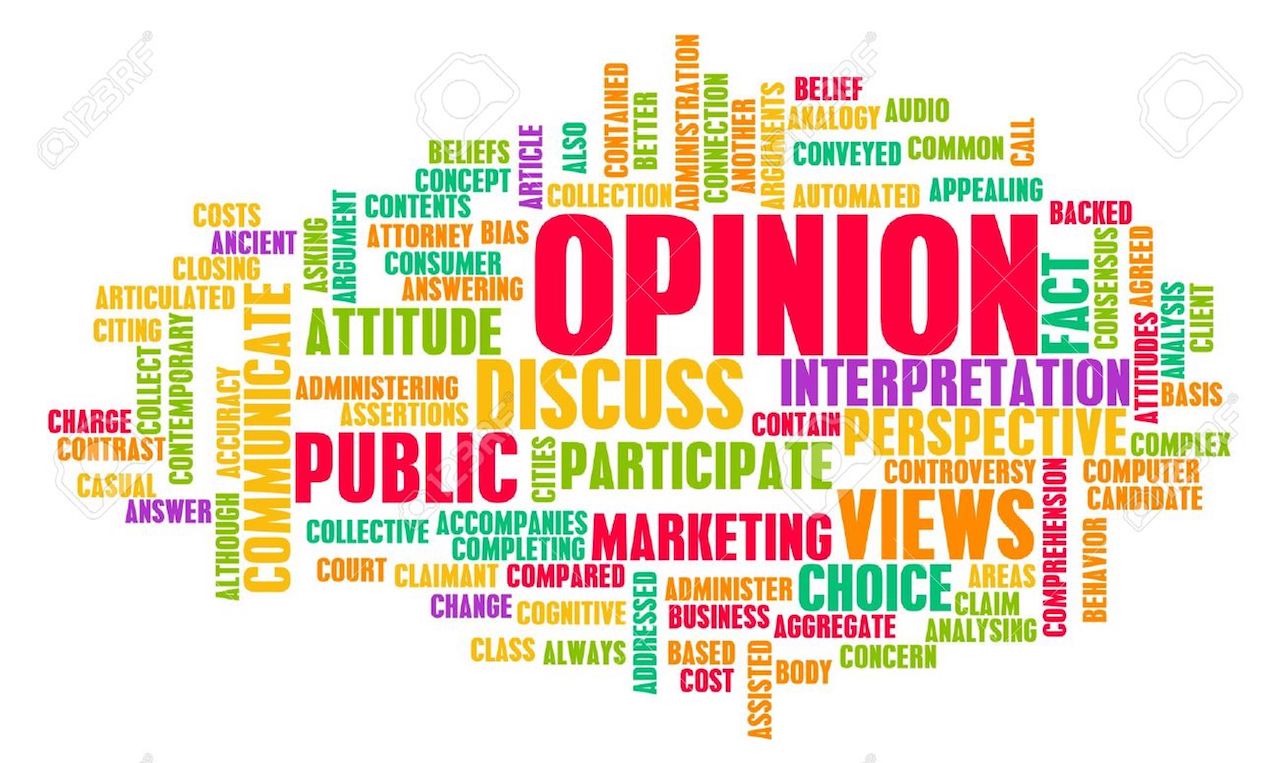 'Everyone has an opinion, but not everyone's opinion is of equal value.' What is your view?