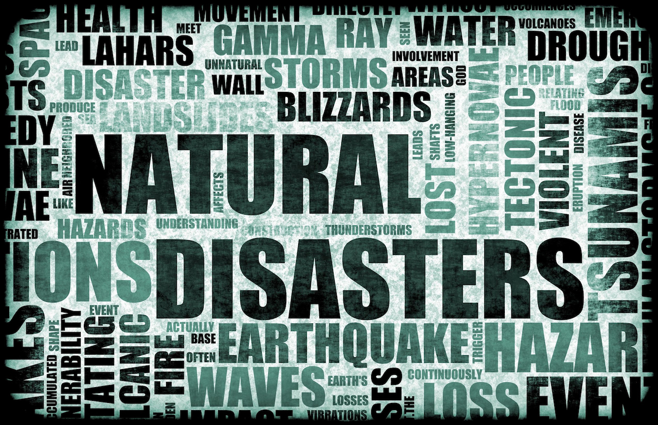 Assess the view that most natural disasters are the result of human activity.